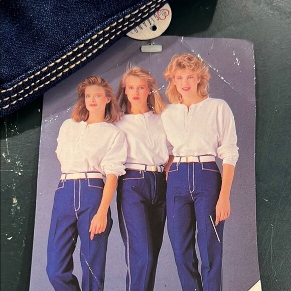 Vintage 80s Gitano high rise dark wash jeans size 12 nwt deadstock - Picture 8 of 11